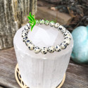 Bracelet jaspe dalmatien 8mm