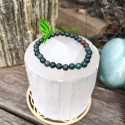 Bracelet jaspe héliotrope 6mm