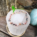 Bracelet rhodochrosite pierres roulées
