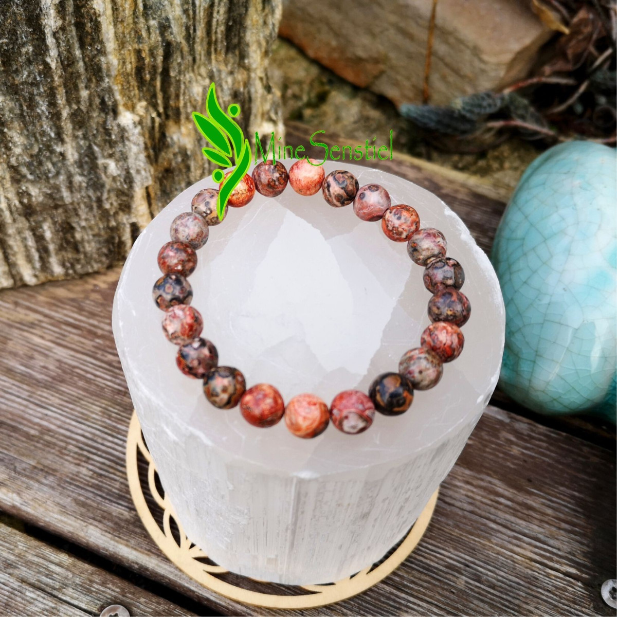 Bracelet jaspe léopard