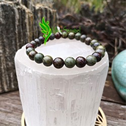 Bracelet jaspe sang de dragon Homme