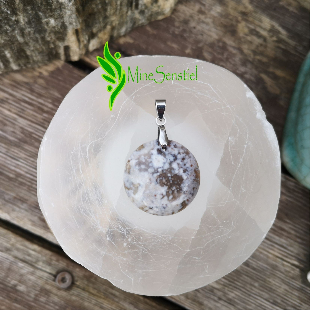 Pendentif jaspe orbiculaire