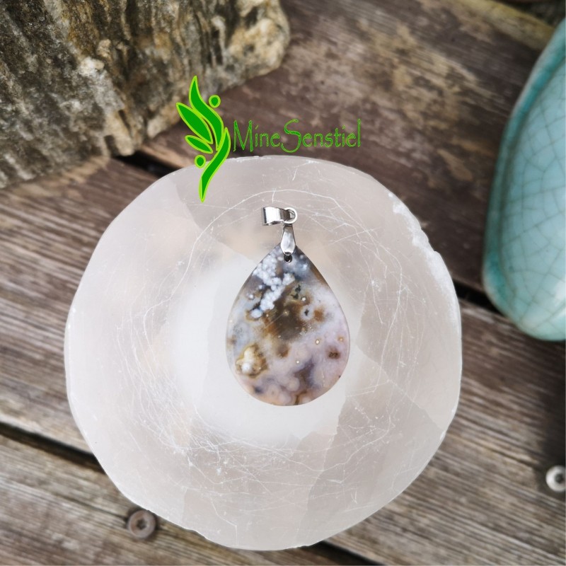 Pendentif jaspe orbiculaire