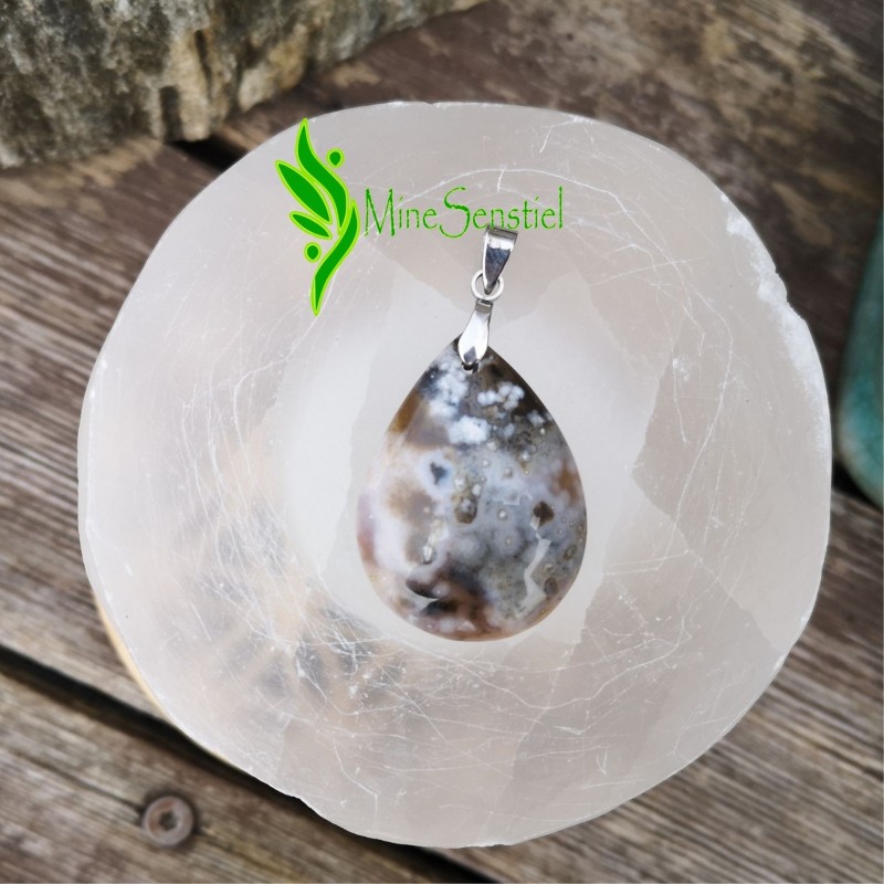 Pendentif jaspe orbiculaire