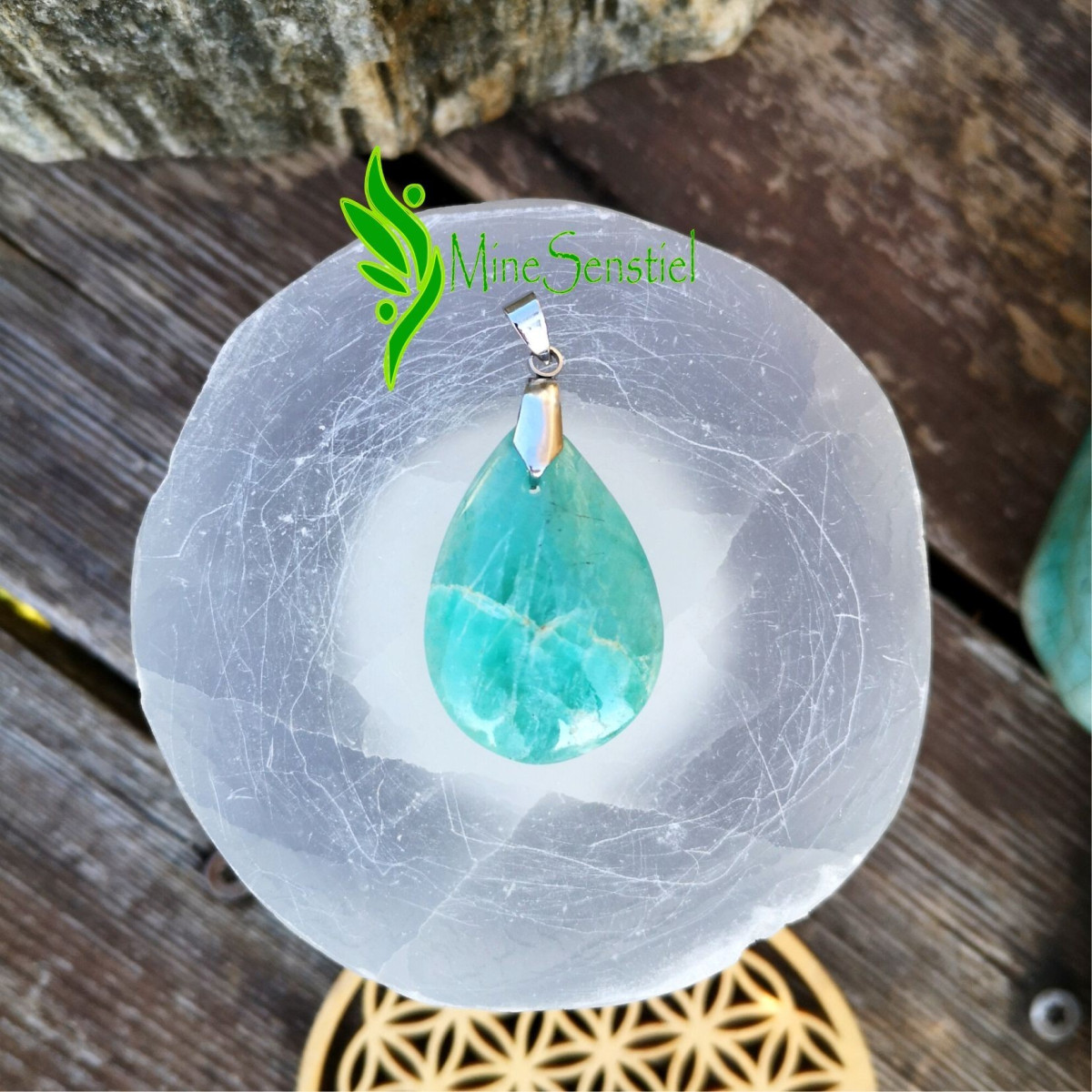 Pendentif amazonite