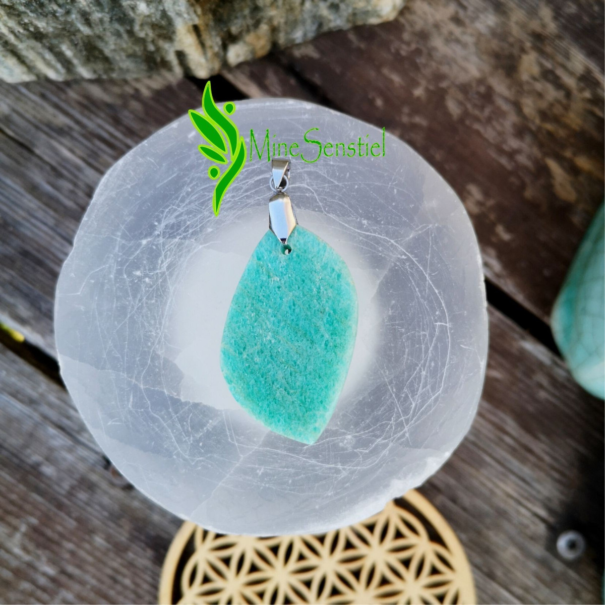 Pendentif amazonite