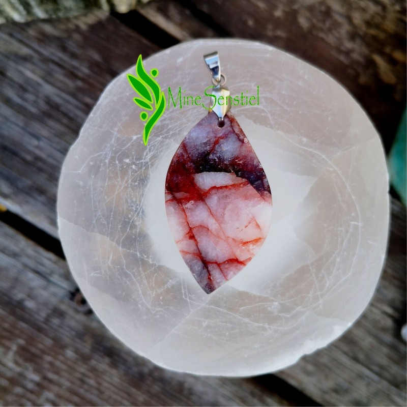 Pendentif quartz hématoïde