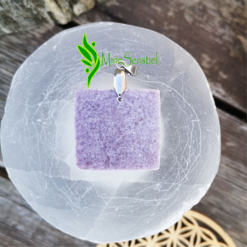 Pendentif lépidolite