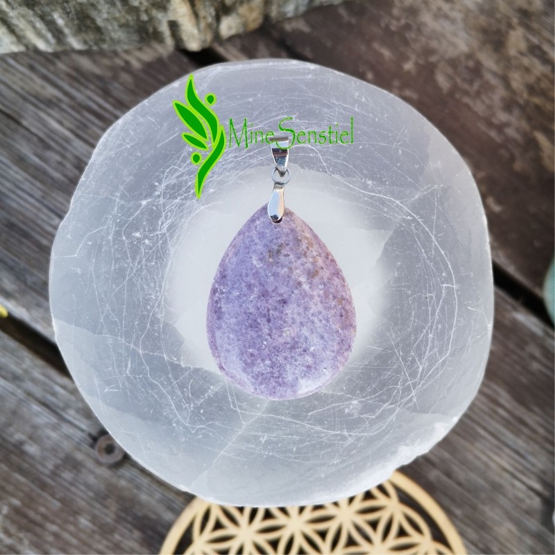 Pendentif lépidolite