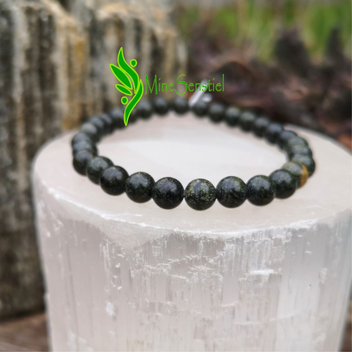 Bracelet pierre serpentine