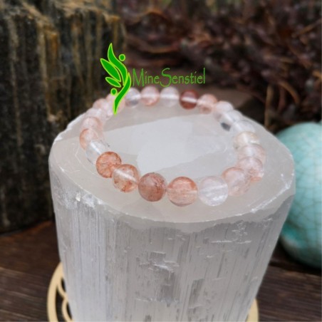 Bracelet quartz hématoïde