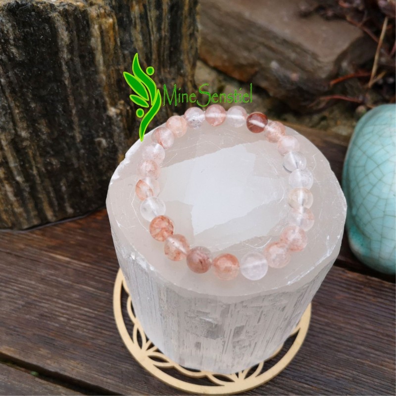 Bracelet quartz hématoïde