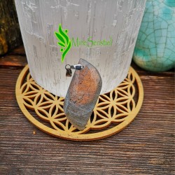 Pendentif labradorite doré