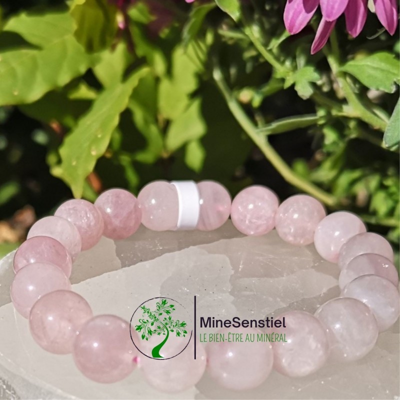 bracelet quartz rose homme