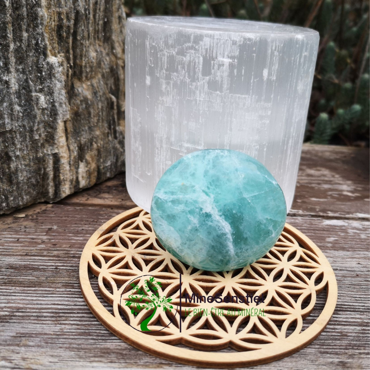 Galet fluorite