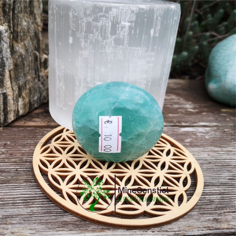 Galet fluorite vert