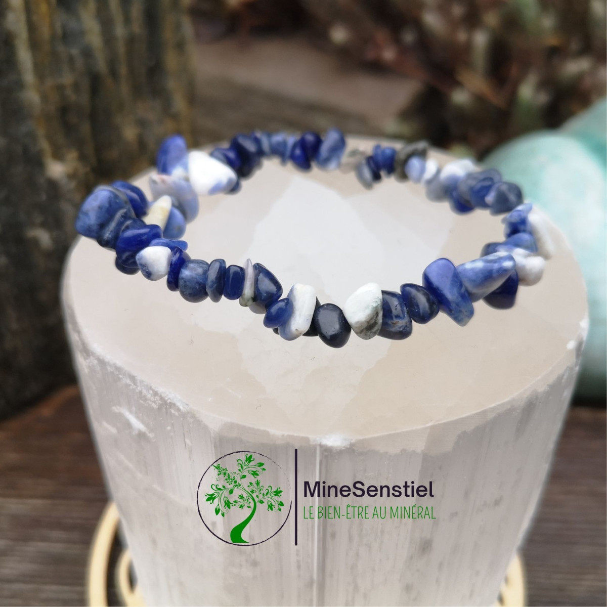 Bracelet sodalite chips