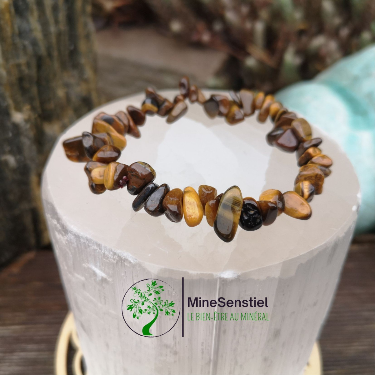 Bracelet oeil de tigre chips