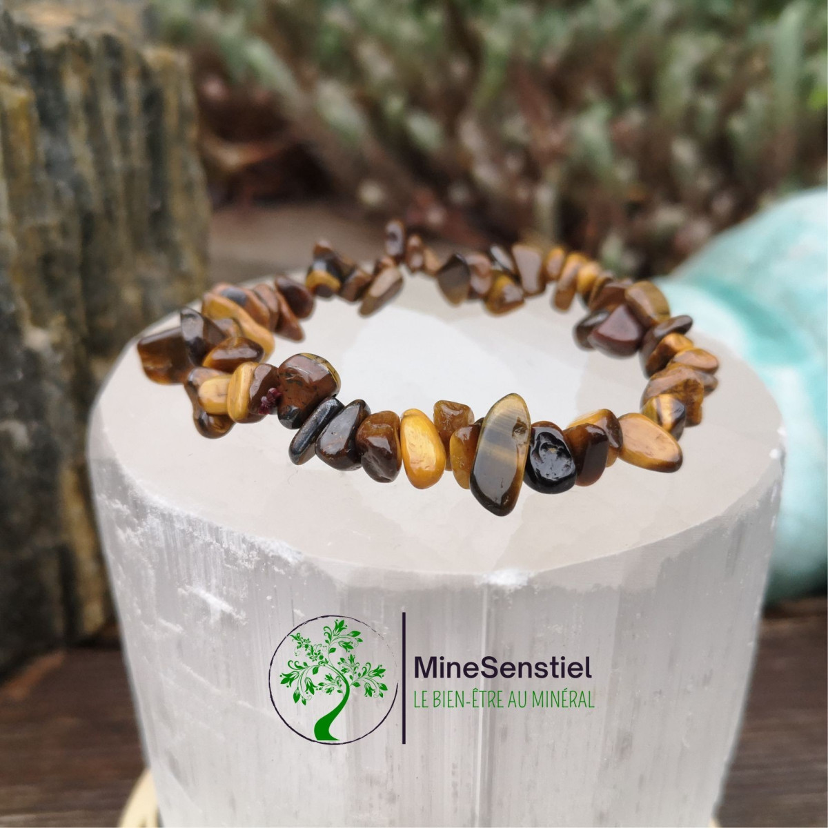 Bracelet oeil de tigre chips