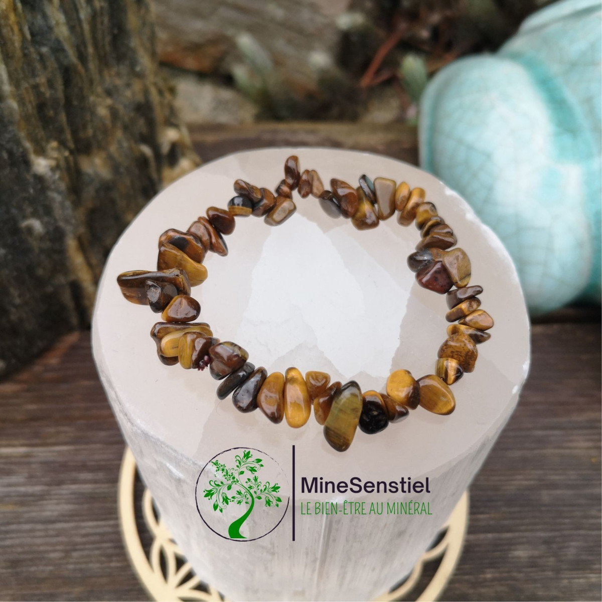 Bracelet oeil de tigre baroque