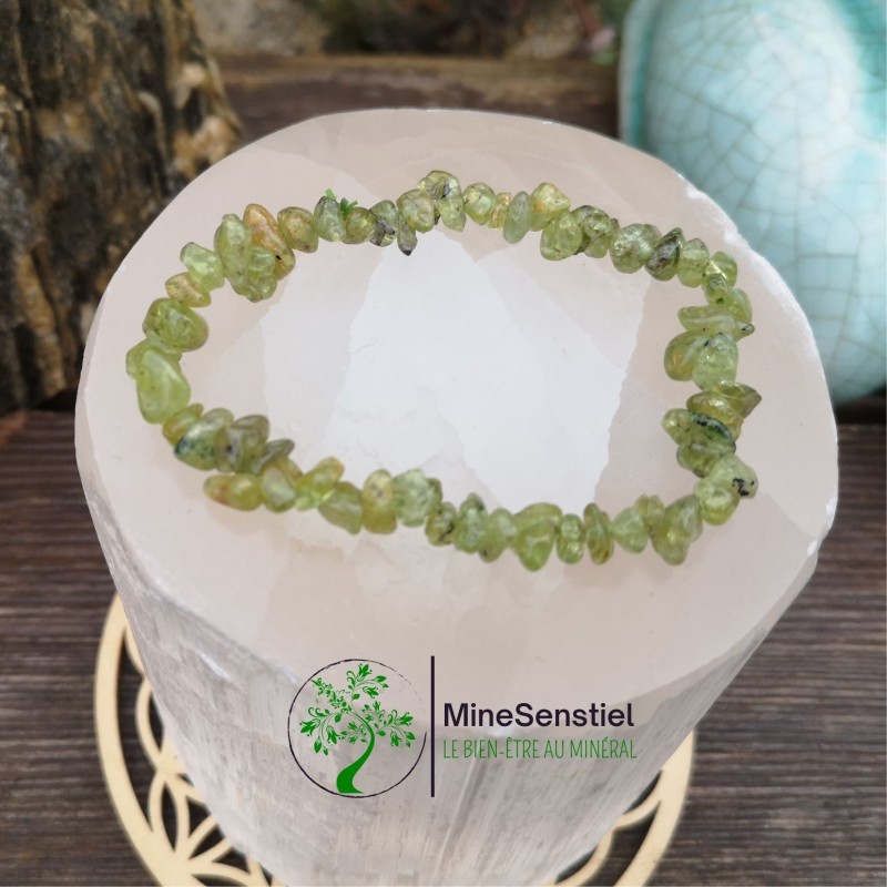 Bracelet péridot baroque