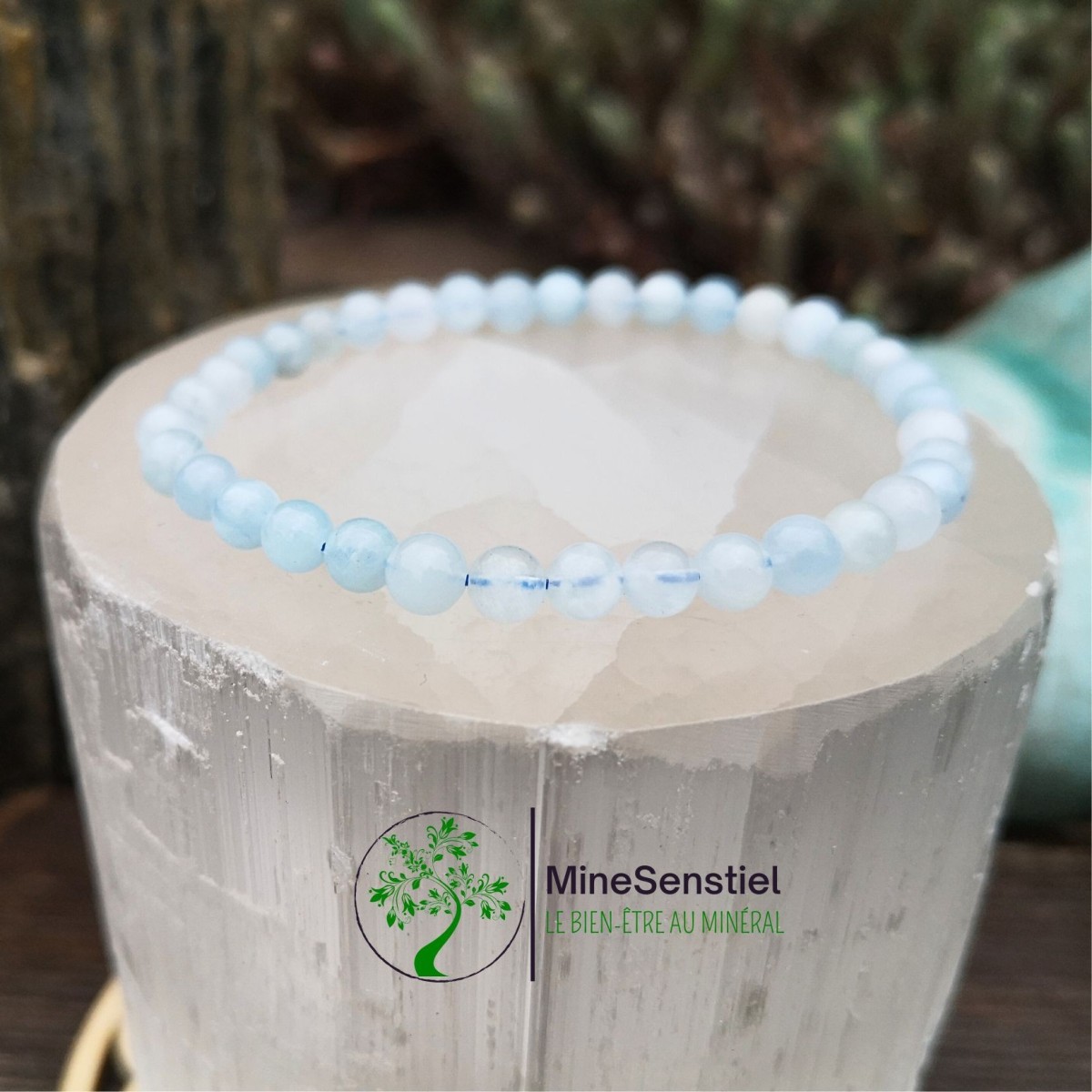 Bracelet aigue marine