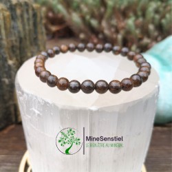 Bracelet bronzite 6mm