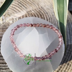 Bracelet quartz hématoïde