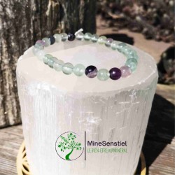 Bracelet fluorite 6mm