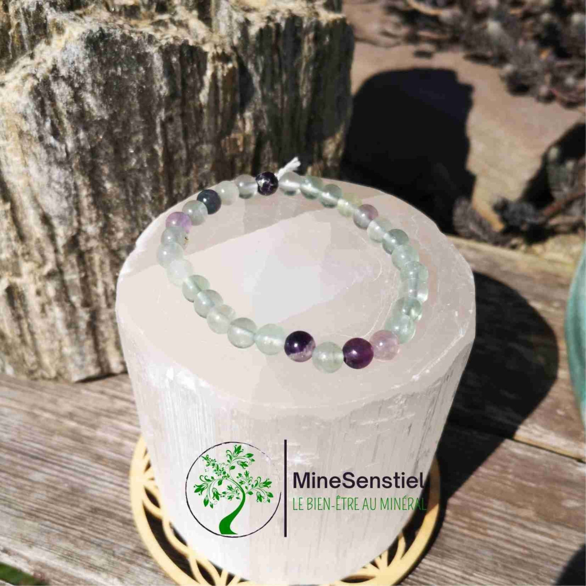 Bracelet fluorite multicolore