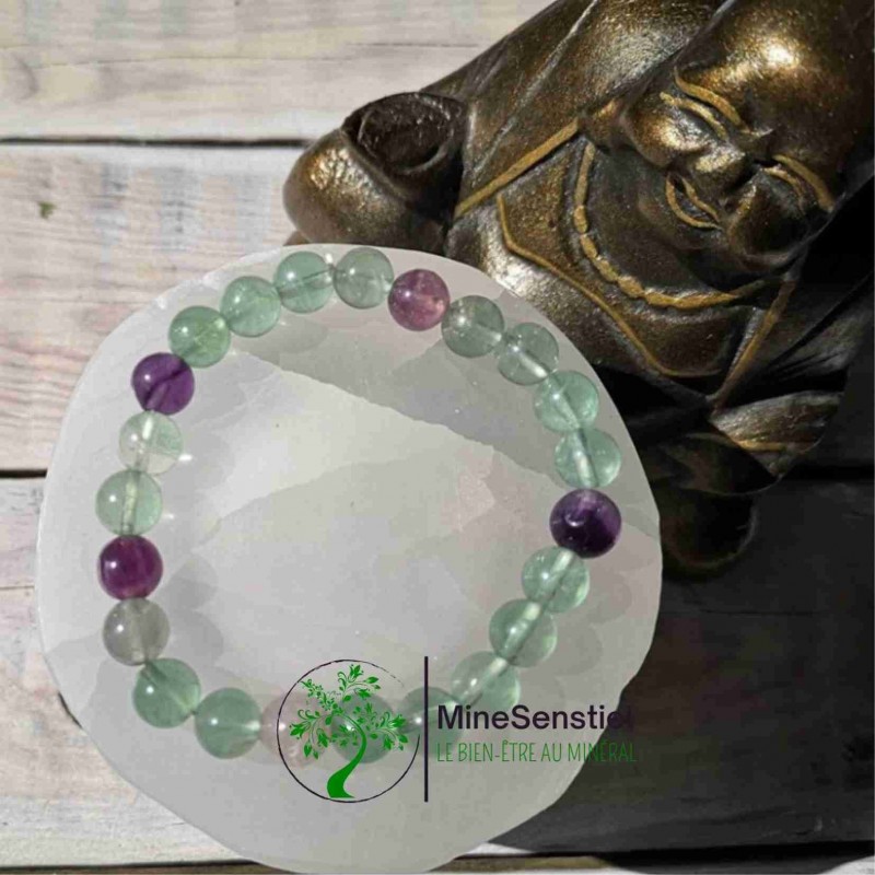Bracelet fluorite 8mm