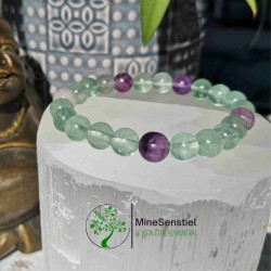 Bracelet fluorite verte