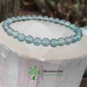 Bracelet fluorite bleue 6mm