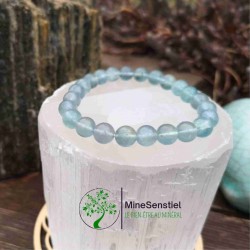 Bracelet fluorite bleue 8mm