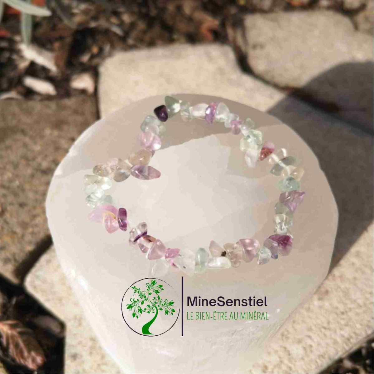 bracelet fluorite chips