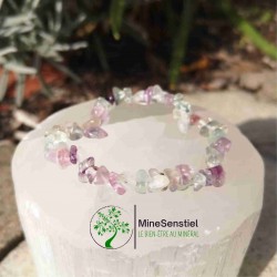 bracelet fluorite baroque