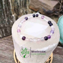 Bracelet pierre fluorite violette