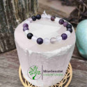 Bracelet pierre fluorite violette