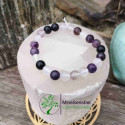 Bracelet fluorite violette 8mm