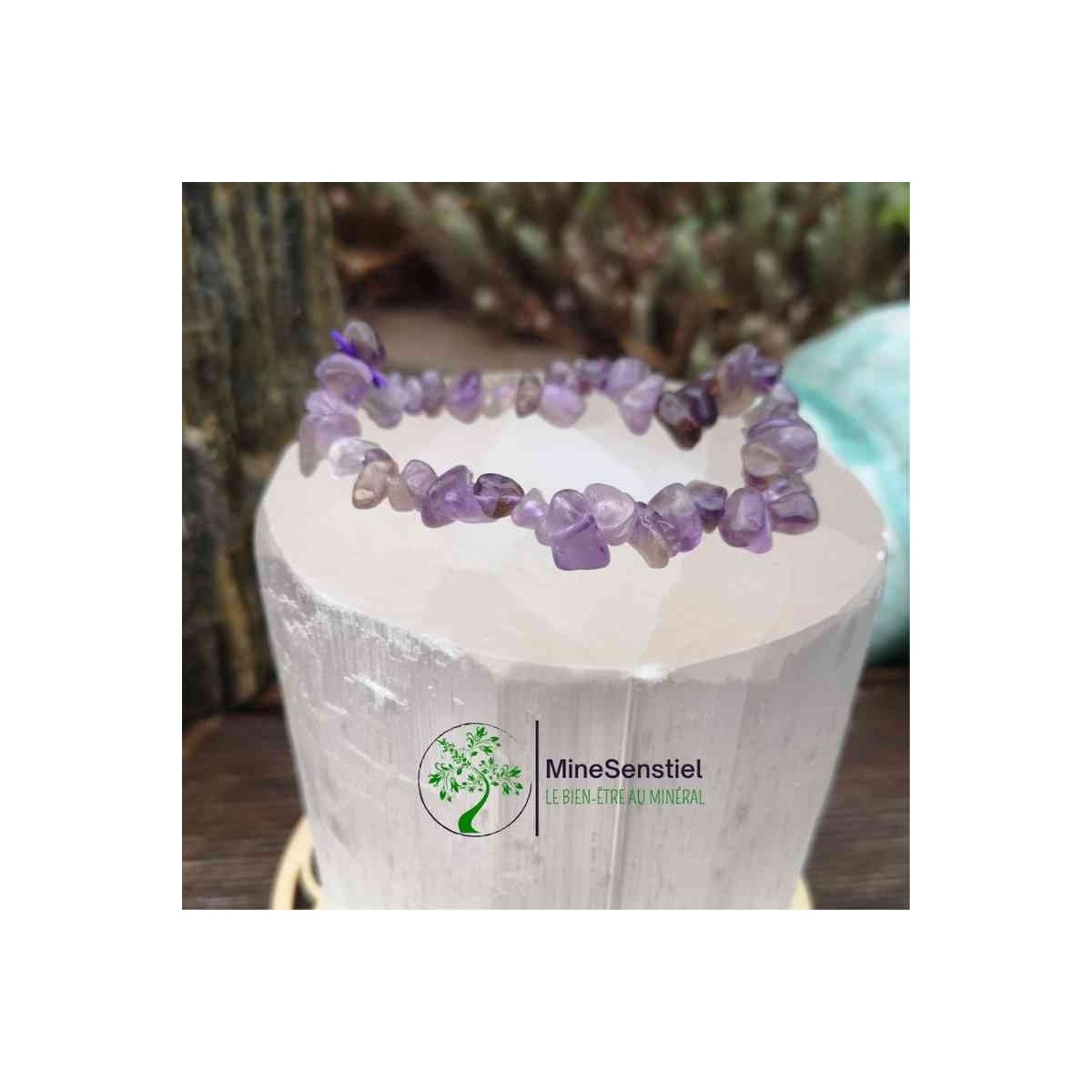 Bracelet améthyste chips