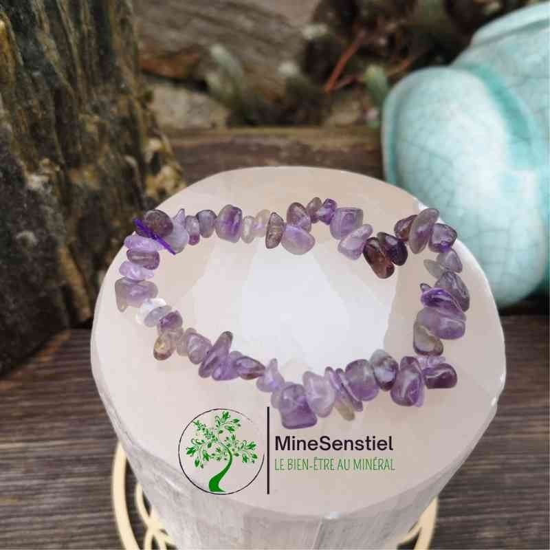 Bracelet améthyste baroque