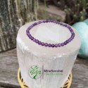 Bracelet améthyste boule 4mm