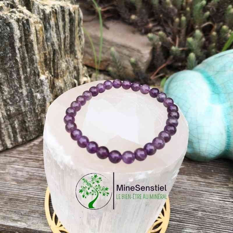 bracelet pierre améthyste