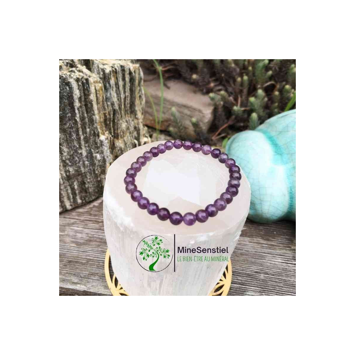 bracelet pierre améthyste
