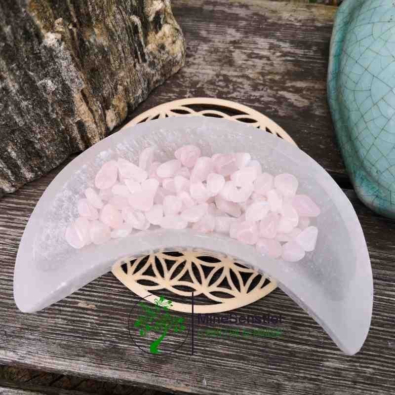 Mini pierre roulée quartz rose