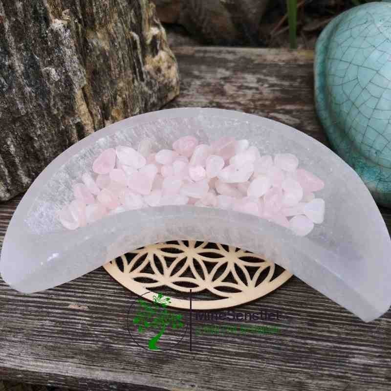 Mini pierre roulée quartz rose