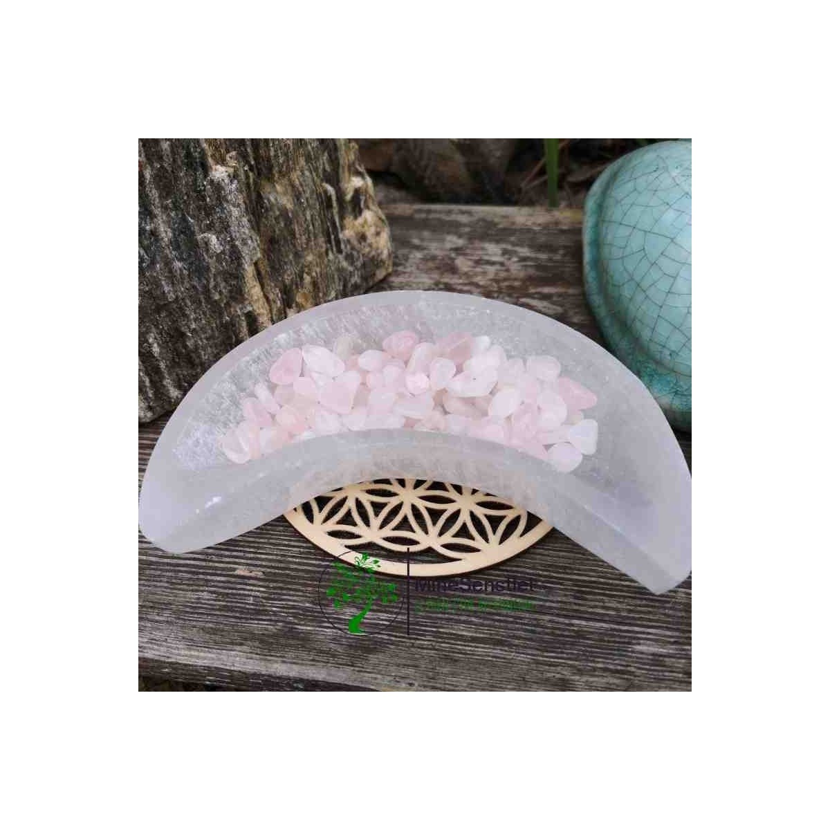 Mini pierre roulée quartz rose