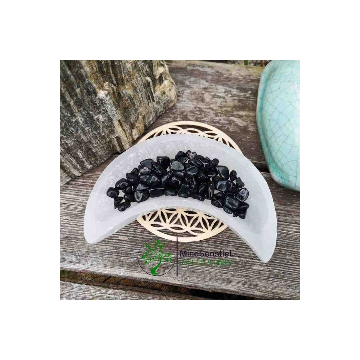 Mini pierre roulée tourmaline noire