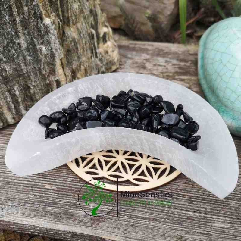 Mini pierre roulée tourmaline noire