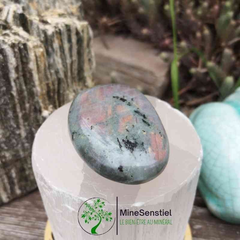 Galet labradorite sunset